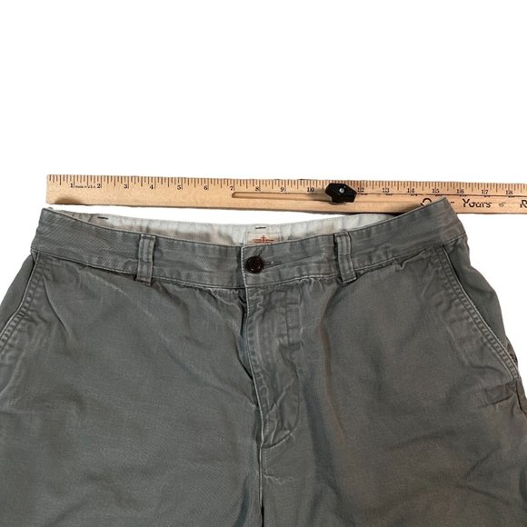 DOCKERS Shorts Men's Casual Fit Chinos Slash Pkts Button Closure Gray 33 - Picture 9 of 12